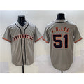 San Francisco Giants #51 Jung Hoo Lee Gray MWATKINS Cool Base Stitched Jersey 2