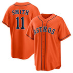 Houston Astros #11 Cam Smith Orange MWATKINS Alternate Replica Jersey