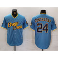 Milwaukee Brewers #24 William Contreras Blue MWATKINS 2022 City Connect Cool Base Stitched Jersey