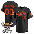 Custom Baltimore Orioles x One Piece Black MWATKINS Vapor Premier Limited Jersey - Stitched