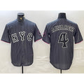 New York Mets #4 Francisco Alvarez Gray MWATKINS 2024 City Connect Cool Base Stitched Jersey