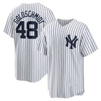New York Yankees #48 Paul Goldschmidt White MWATKINS Home Replica Jersey