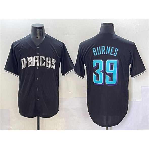 Arizona Diamondbacks #39 Corbin Burnes Black MWATKINS Stitched Jersey