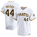 Pittsburgh Pirates #44 Rowdy Tellez White MWATKINS Home Limited Stitched Jersey