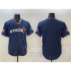 Houston Astros Blank Navy MWATKINS 2025 City Connect With Texas Patch Limited Stitched Jersey