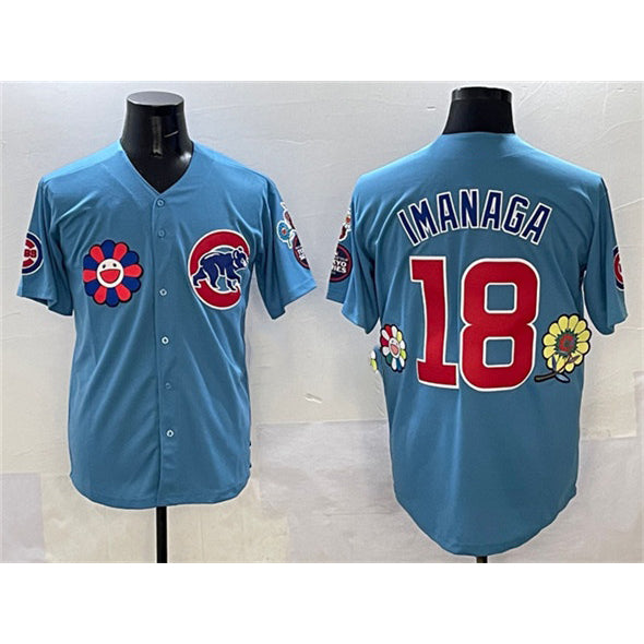 Chicago Cubs #18 Sh¨­ta Imanaga Blue MWATKINS 2025 Tokyo Series 2nd Alternate Limited Stitched Jersey
