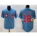 Chicago Cubs #18 Sh¨­ta Imanaga Blue MWATKINS 2025 Tokyo Series 2nd Alternate Limited Stitched Jersey