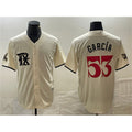 Texas Rangers #53 Adolis Garc¨ªa Cream MWATKINS City Connect Cool Base Stitched Jersey