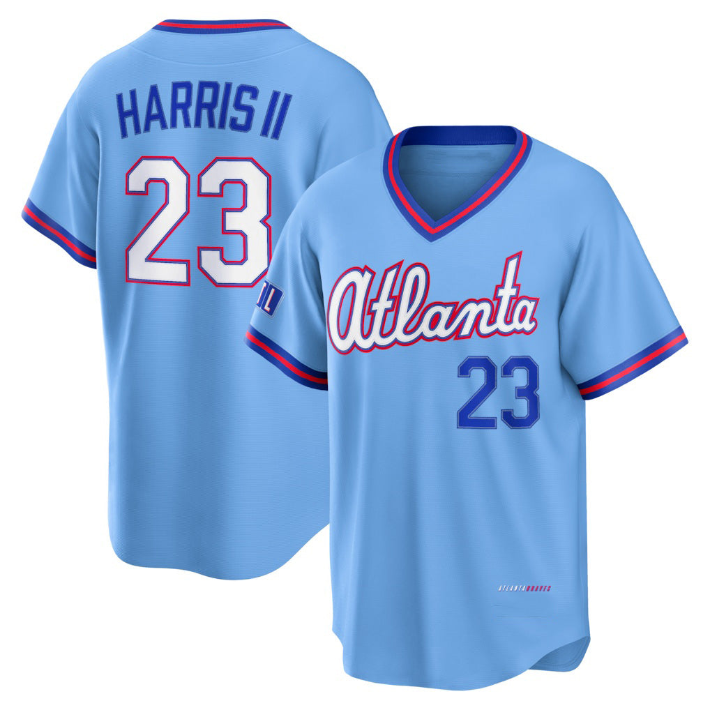 Atlanta Braves #23 Michael Harris II Powder Blue MWATKINS 2026 City Connect Stadium Jersey