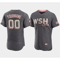 Custom Washington Nationals 2022 Gray MWATKINS City Connect Cherry Blossom Flex Base Stitched Jersey