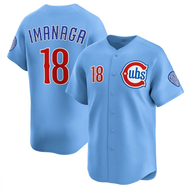 Chicago Cubs #18 Sh¨­ta Imanaga Blue MWATKINS 2024-25 2nd Alternate Limited Stitched Jersey