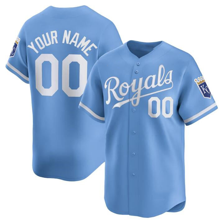 Custom Kansas City Royals Active Player Light Blue MWATKINS 2024 Alternate Limited Stitched Jersey