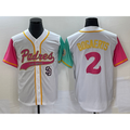 San Diego Padres #2 Xander Bogaerts White MWATKINS NEW 2023 City Connect Cool Base Stitched Jersey 4