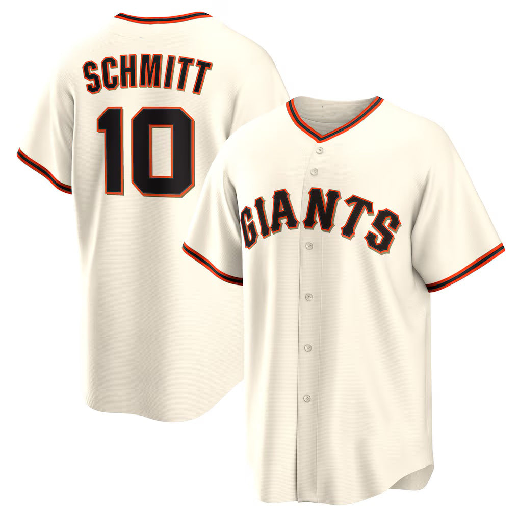 San Francisco Giants #10 Casey Schmitt Cream MWATKINS Home Replica Jersey