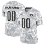 Custom W.Commanders Active Player 2024 F.U.S.E Arctic Camo MWATKINS Salute To Service Limited Stitched Jersey