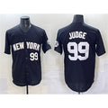 New York Yankees #99 Aaron Judge Black MWATKINS Limited Stitched Jersey