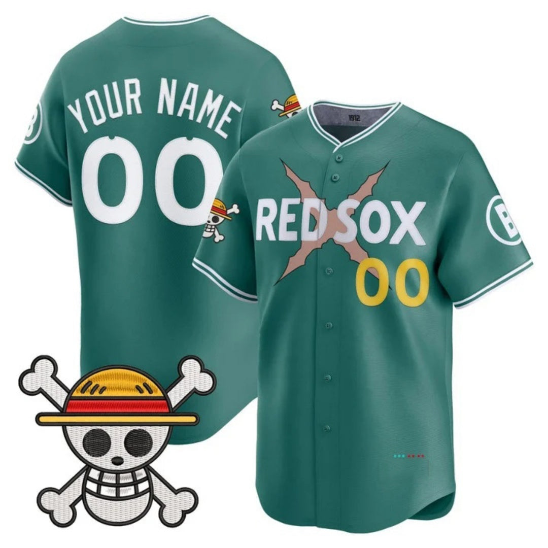 Custom Boston Red Sox x One Piece Green MWATKINS Vapor Premier Limited Jersey - Stitched