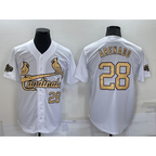 St. Louis Cardinals #28 Nolan Arenado Number White MWATKINS 2022 All Star Stitched Cool Base Jersey