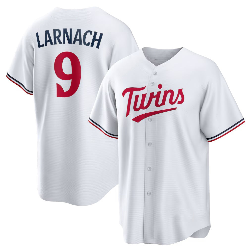 Minnesota Twins #9 Trevor Larnach White MWATKINS Home Replica Jersey