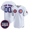 Custom Chicago Cubs Active Player White MWATKINS 2025 Tokyo Series Limited Stitched Jersey
