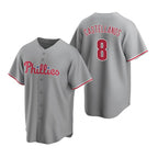 Philadelphia Phillies #8 Nick Castellanos Gray MWATKINS Cool Base Stitched Jersey
