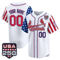 Custom St. Louis Cardinals America 250 Edition Vapor Premier Limited White MWATKINS Stitched Jerseys