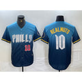 Philadelphia Phillies #10 JT Realmuto Number Blue MWATKINS 2024 City Connect Limited Stitched Jerseys