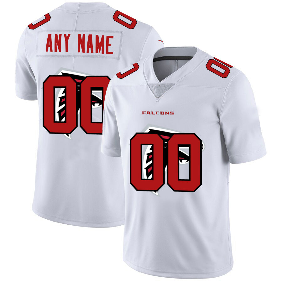 Custom A.Falcons White MWATKINS Team Big Logo Vapor Untouchable Limited Jersey