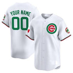 Custom Chicago Cubs Mexico Vapor Premier Limited Jersey V3 ¨C All Stitched-White MWATKINS
