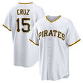 Pittsburgh Pirates #15 Oneil Cruz White MWATKINS Home Replica Jersey