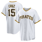 Pittsburgh Pirates #15 Oneil Cruz White MWATKINS Home Replica Jersey