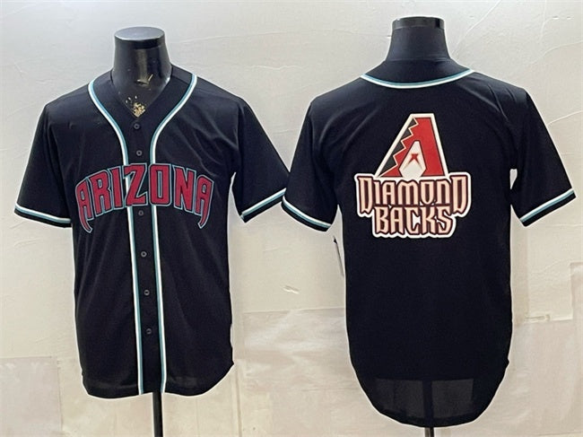 Arizona Diamondbacks Team Big Logo 2026 Fashion Replica Black MWATKINS Out Stitched Jersey