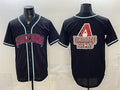 Arizona Diamondbacks Team Big Logo 2026 Fashion Replica Black MWATKINS Out Stitched Jersey