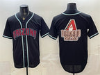 Arizona Diamondbacks Team Big Logo 2026 Fashion Replica Black MWATKINS Out Stitched Jersey