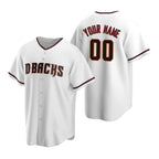 Custom Arizona Diamondbacks White MWATKINS Stitched Cool Base Home Jersey