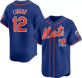 New York Mets #12 Francisco Lindor Royal MWATKINS 2024 Alternate Limited Stitched Jersey