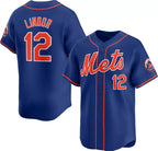 New York Mets #12 Francisco Lindor Royal MWATKINS 2024 Alternate Limited Stitched Jersey