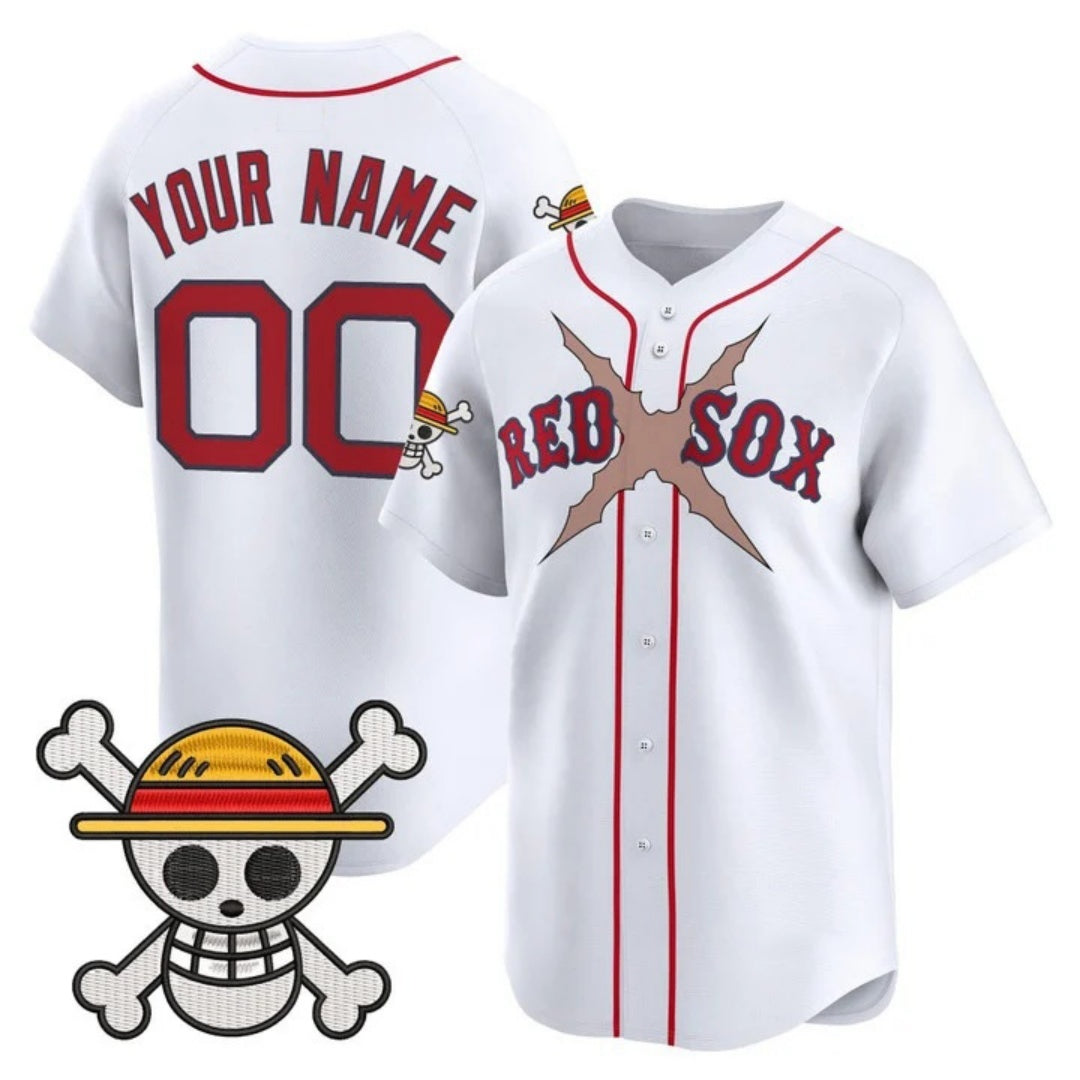 Custom Boston Red Sox x One Piece White MWATKINS Vapor Premier Limited Jersey - Stitched