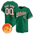 Custom Oakland Athletics x Dragon Ball Green MWATKINS Vapor Premier Limited Jersey - All Stitched