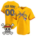 Custom Toronto Blue Jays x One Piece Gold MWATKINS Vapor Premier Limited Jersey - Stitched