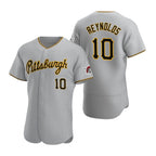 Pittsburgh Pirates #10 Bryan Reynolds Gray MWATKINS Road Flex Base Jersey