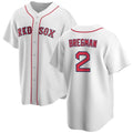 Boston Red Sox #2 Alex Bregman White MWATKINS 2024 Cool Base Stitched Jersey