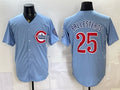Chicago Cubs #25 Moises ballesteros Blue MWATKINS 2026 2nd Alternate Limited Stitched Jersey