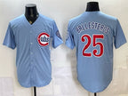 Chicago Cubs #25 Moises ballesteros Blue MWATKINS 2026 2nd Alternate Limited Stitched Jersey
