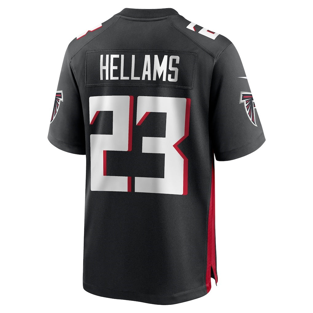 A.Falcons #23 DeMarcco Hellams Black MWATKINS Team Game Jersey
