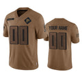 Custom A.Falcons Active Player 2023 Brown MWATKINS Salute To Setvice Limited Stitched Jersey