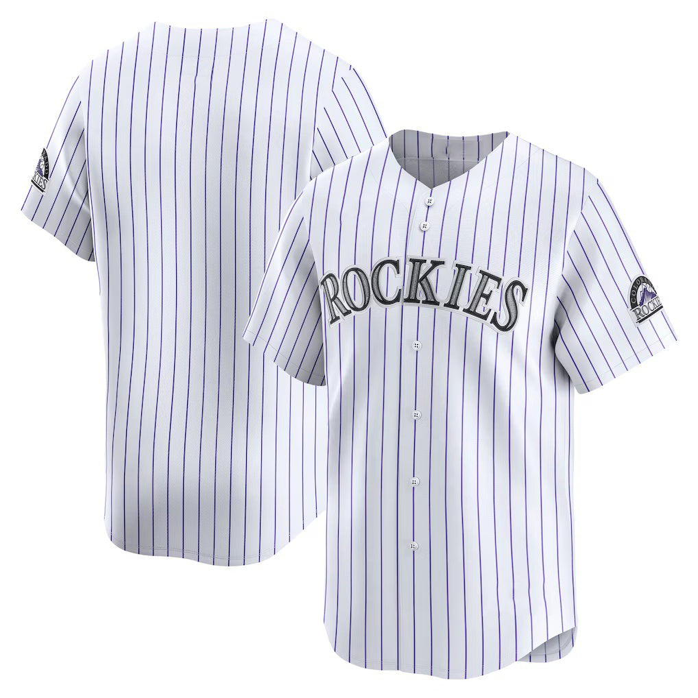 Colorado Rockies White MWATKINS Home Limited Jersey