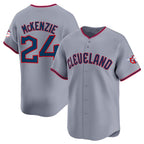 Cleveland Guardians #24 Triston McKenzie Gray MWATKINS 2025 Alternate Limited Stitched Jersey
