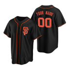Custom San Francisco Giants Black MWATKINS Stitched Cool Base Jersey