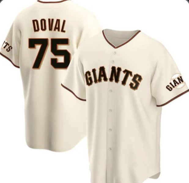 San Francisco Giants #75 Camilo Doval Cream MWATKINS Home Jersey